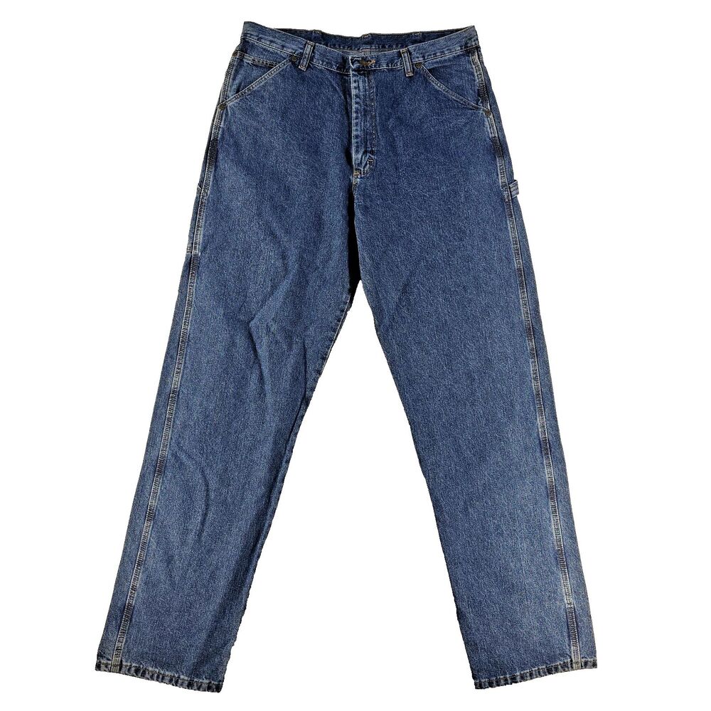 Vintage Old Mill Carpenter Jeans Blue Men's 36x34 Blue 100% Cotton